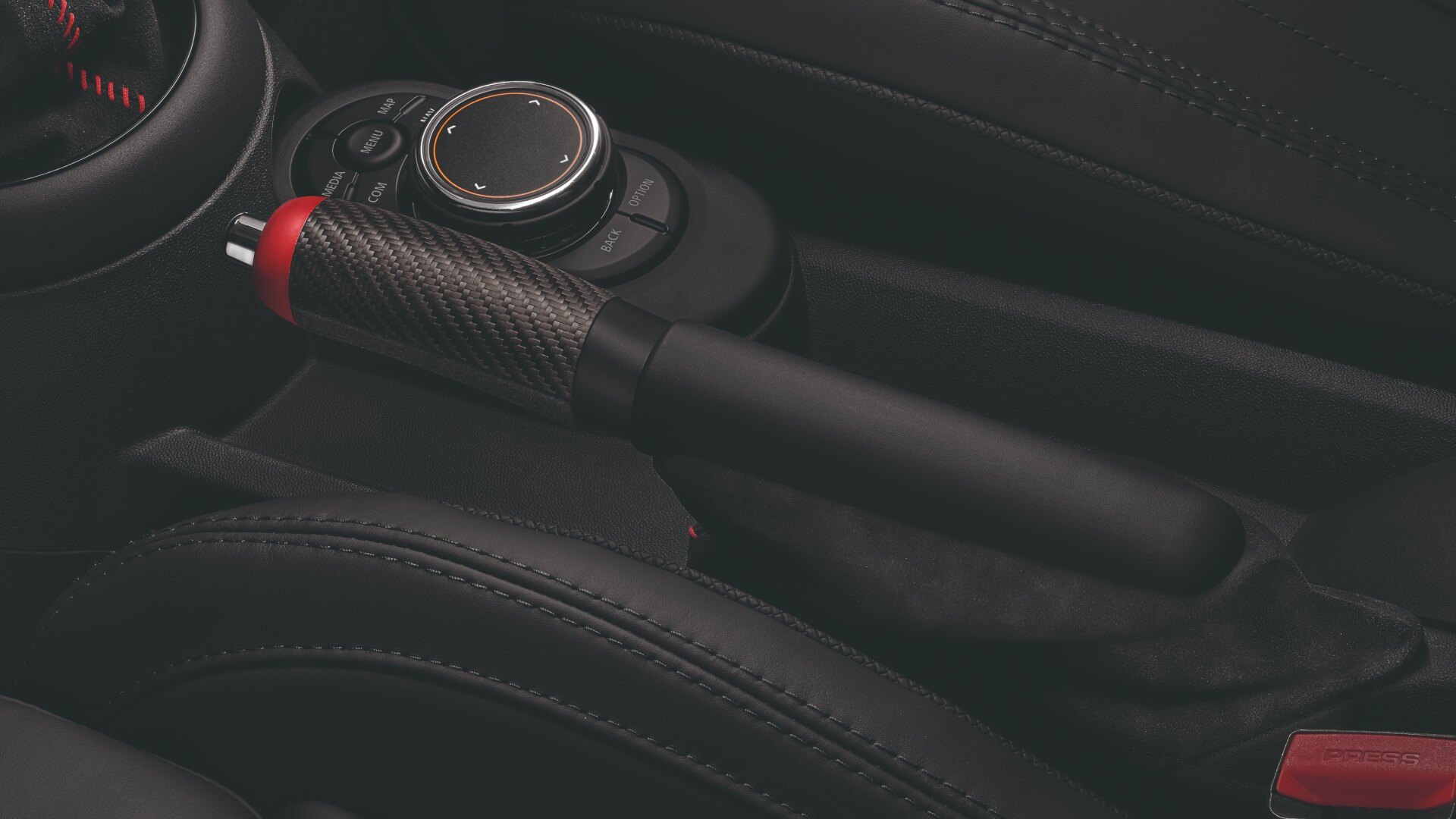 MINI John Cooper Works – impugnatura del freno a mano – carbonio